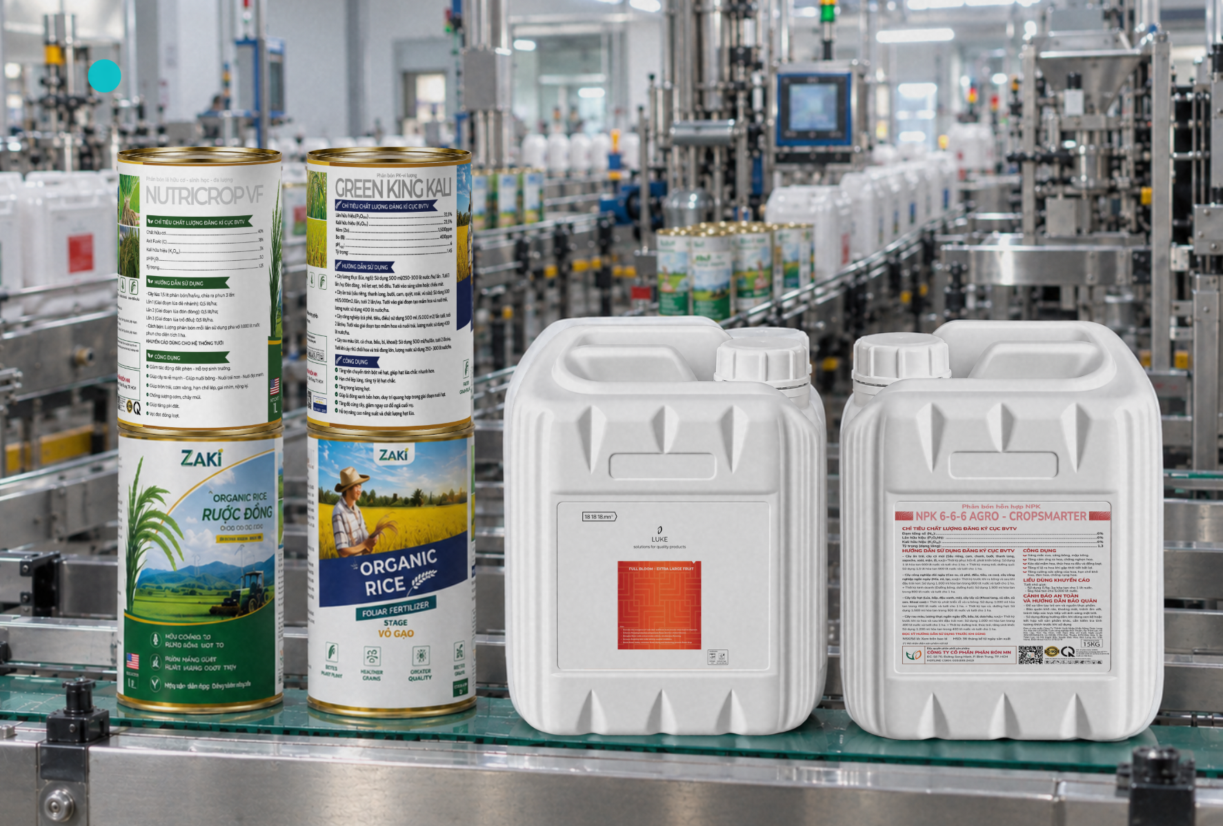 Phân Bón Hiệu LUKE NPK và Zaki phân bón miền nam